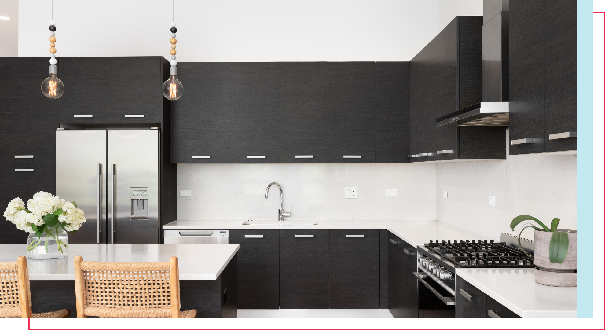 A renovated kitchen