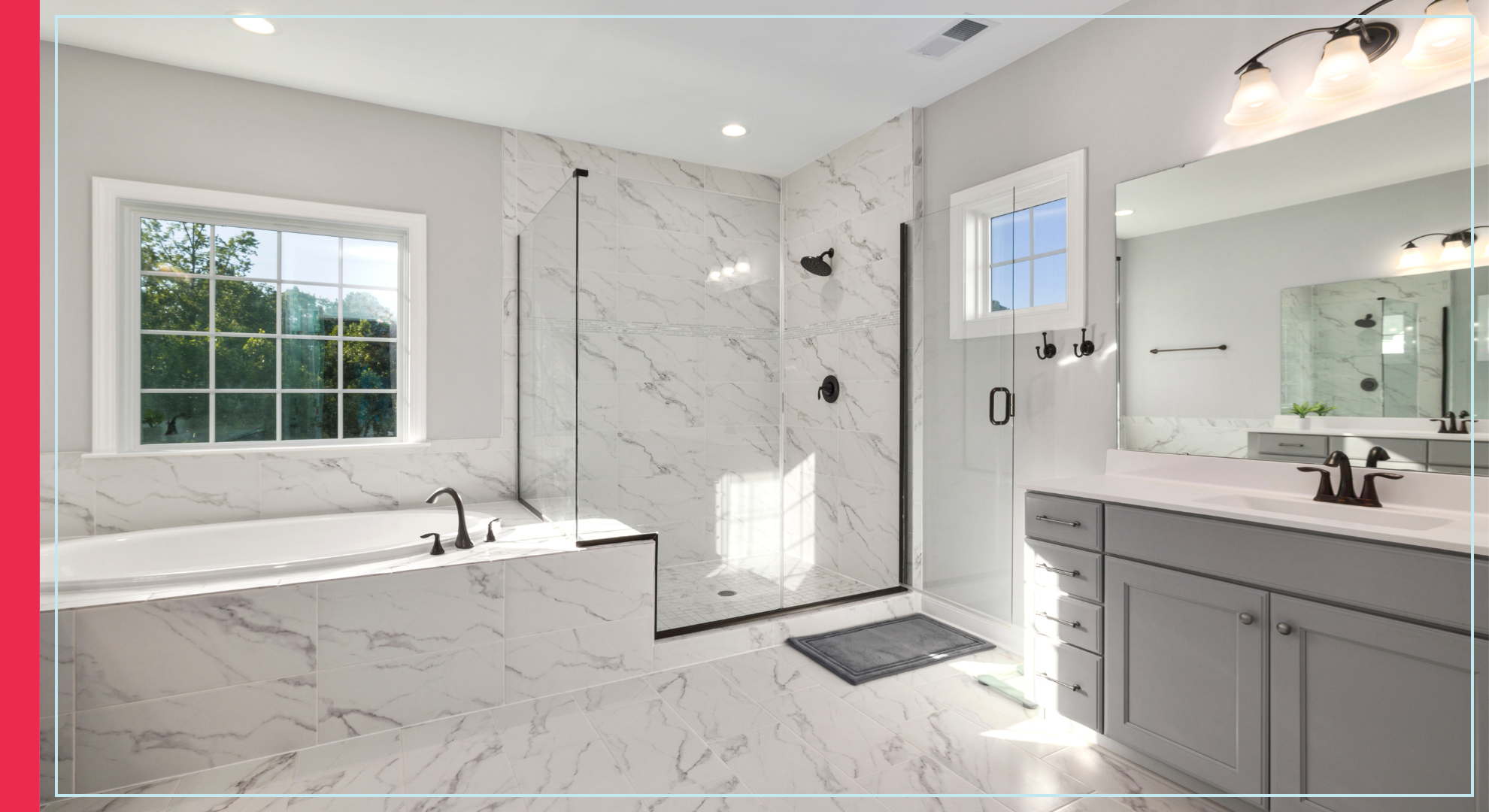 A renovated bathroom