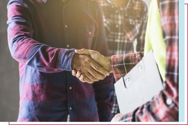 contractors shaking hands contractors shaking hands
